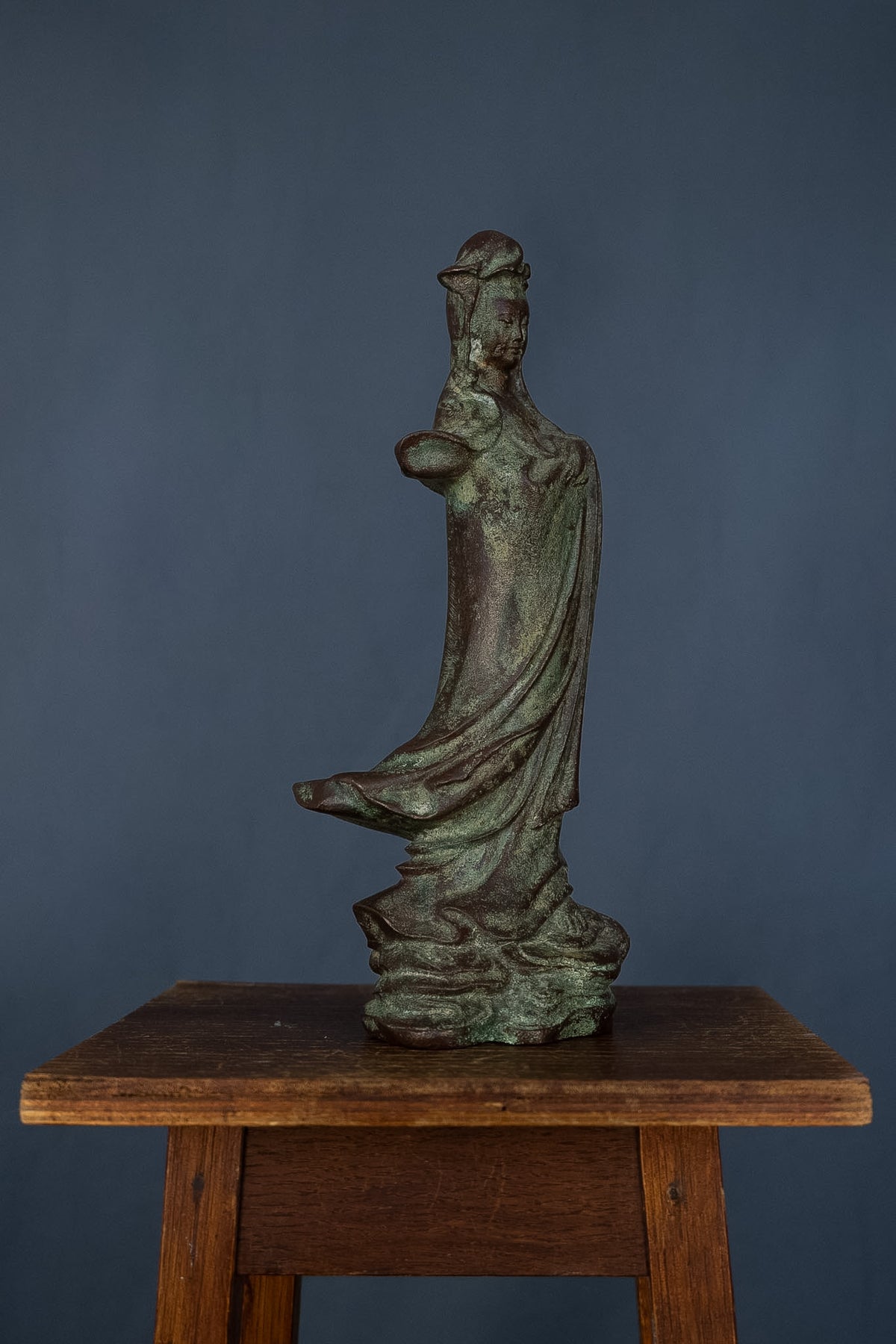 Bronzen Guanyin beeld