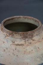 Chinese blauw-witte voorraadpot met landschapsdecoratie