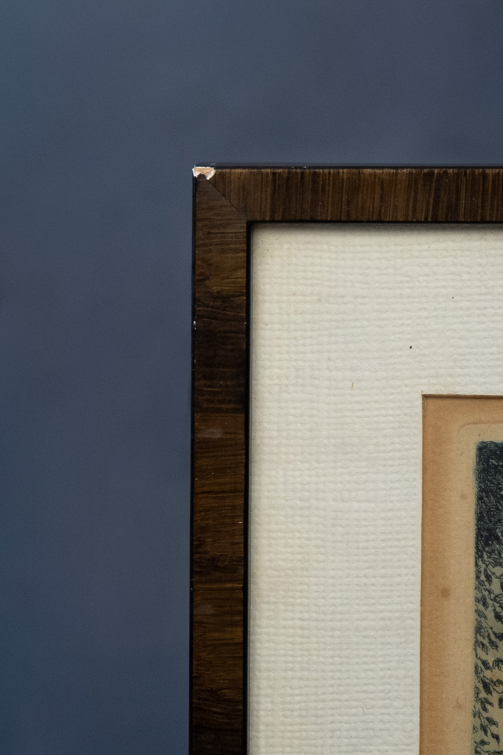 Antieke ets van Stift Melk aan de Donau