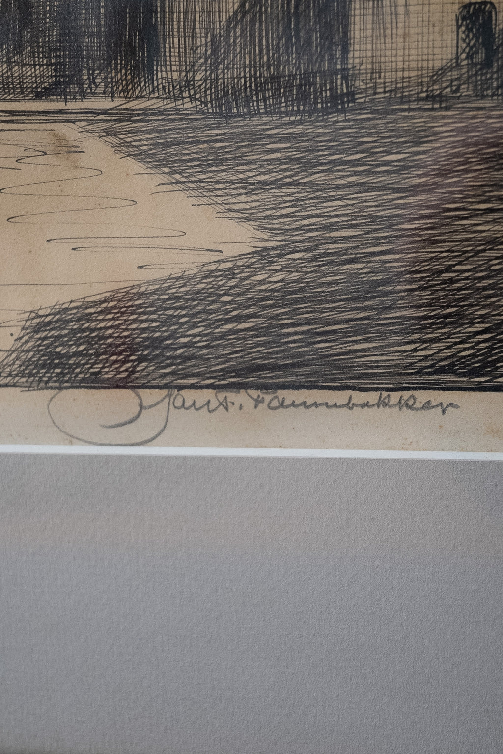 Gravure van de Ridderzaal, Den Haag door A. Jager