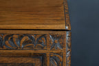 Engelse eikenhouten secretaire