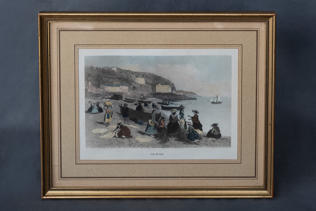 Ingelijste prent ‘Vue de Nice’