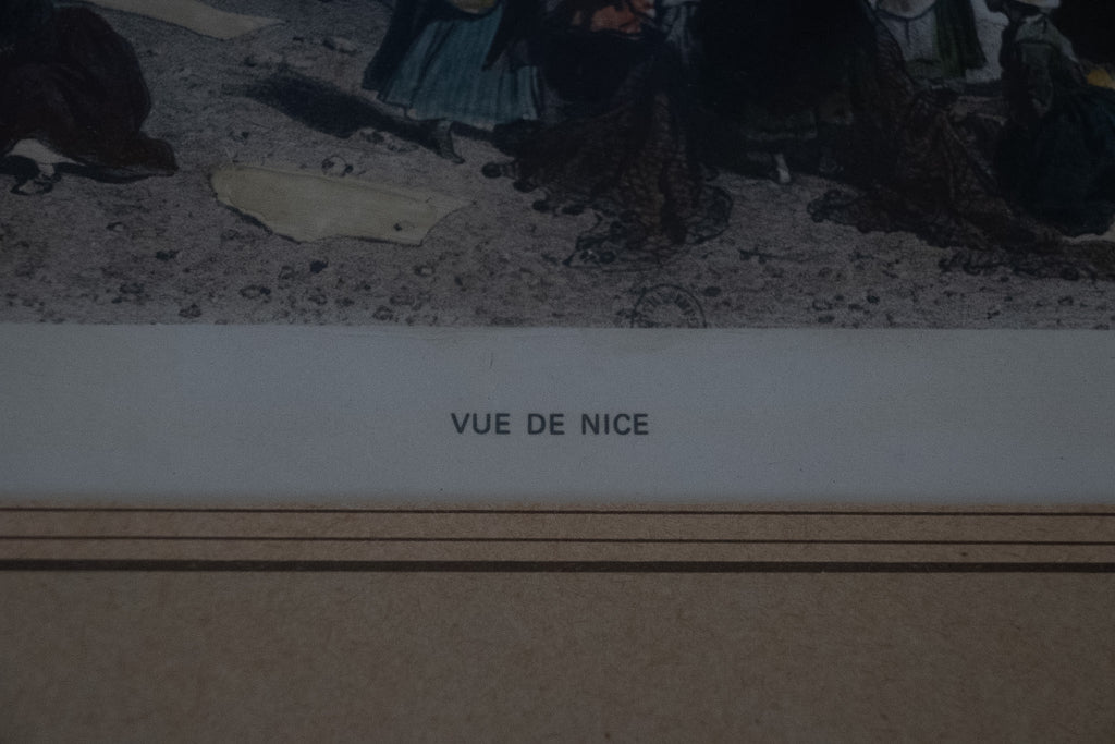 Ingelijste prent ‘Vue de Nice’