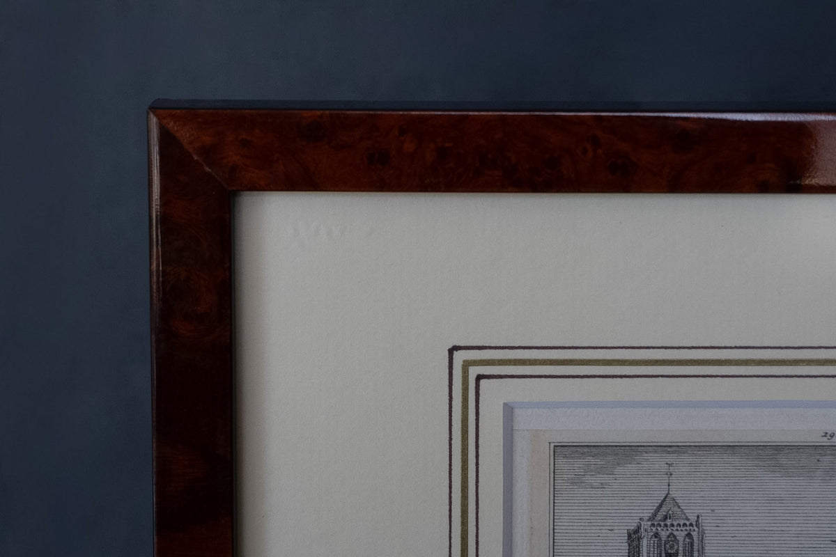 18e-eeuwse gravure ‘De Groote Kerk te Tiel’ – Hendrik Spilman naar Jan de Beijer