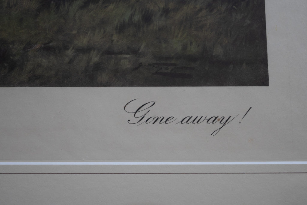 Engelse jachtprent ‘Gone Away!’ – George Wright