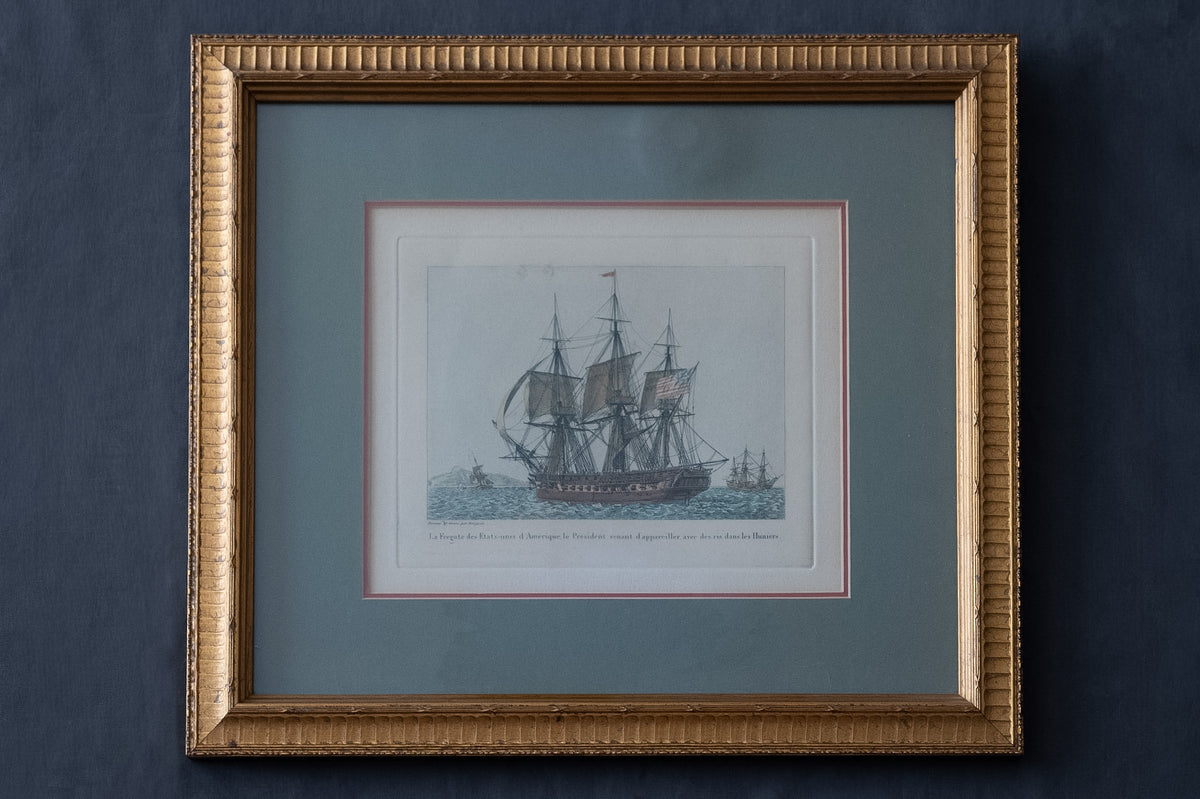 Maritieme prent naar Jean-Jérôme Baugean – USS President