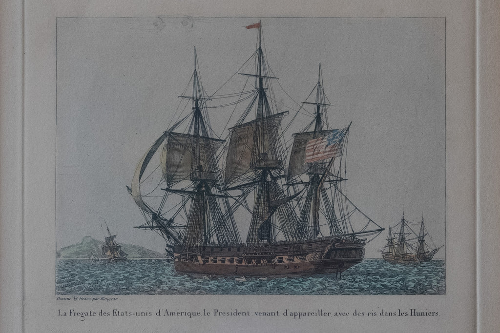 Maritieme prent naar Jean-Jérôme Baugean – USS President