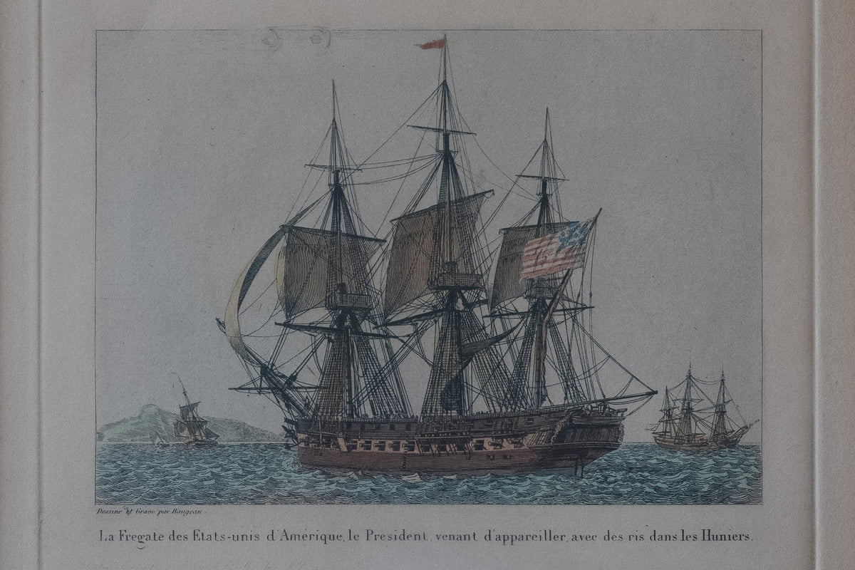 Maritieme prent naar Jean-Jérôme Baugean – USS President