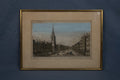 18e-eeuwse opticaprent van Cheapside en St Mary-le-Bow, Londen