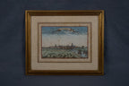 17e-eeuwse handgekleurde gravure van Nieuwpoort – Pérelle