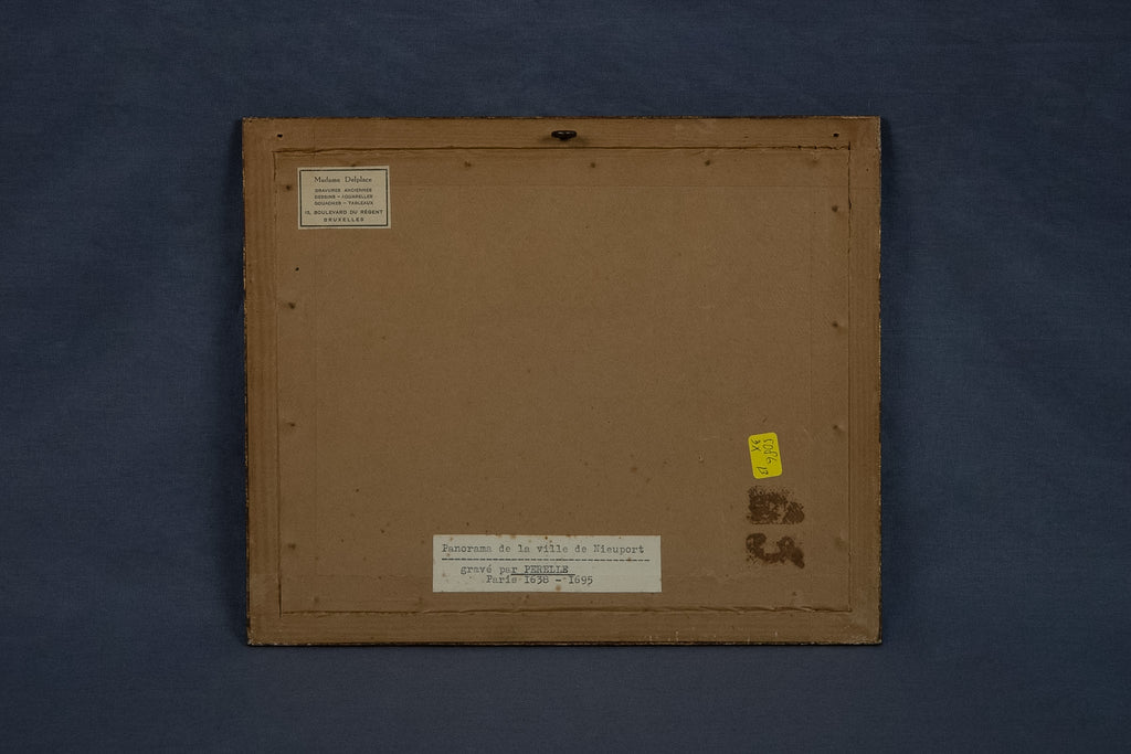 17e-eeuwse handgekleurde gravure van Nieuwpoort – Pérelle